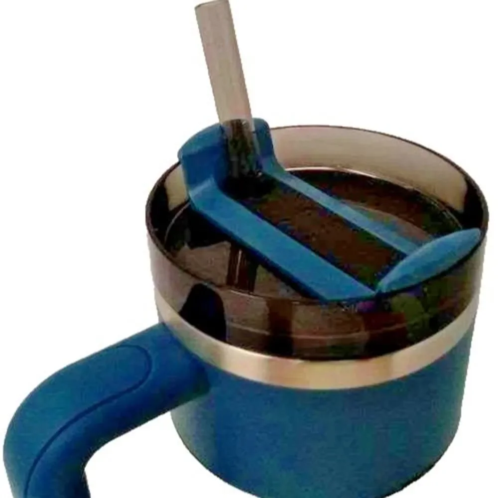 Quencher H2.0 Tumbler Handle & Straw 30 Oz Flowstate 3-Position Lid Blue Spruce